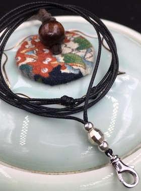 不掉色防水纯银原创佛牌链