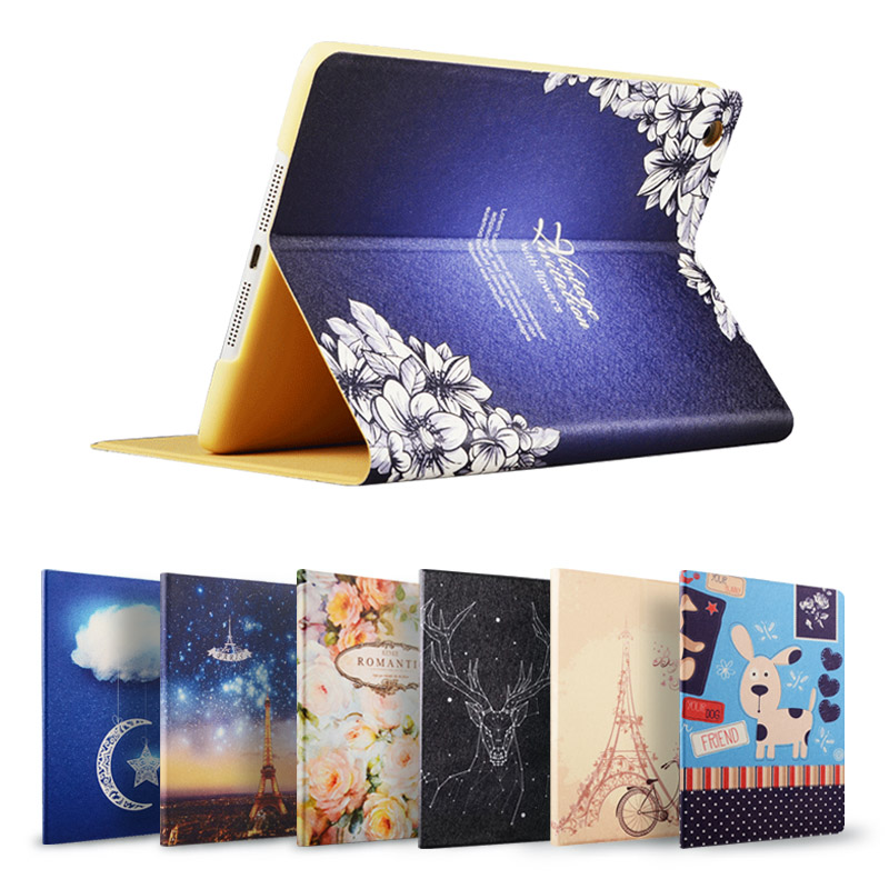 蘋果平板iPad Mini123保護套支架 迷你2外殼韓國卡通輕薄休眠皮套
