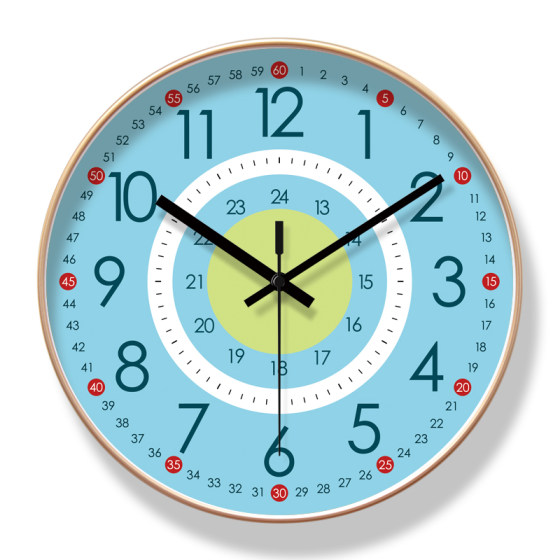 Children's Room Wall Clock Silent Classroom Yipula Kindergarten