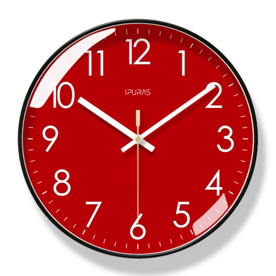 Silent Scan Second Ypra Simple Living Room Wall Clock