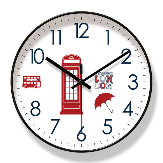 Yipula 6218 British wall clock living room fashion home