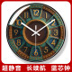Yipula 7173 wall clock Mediterranean European style wall clock creative living room light luxury clock bedroom ultra-quiet quartz clock