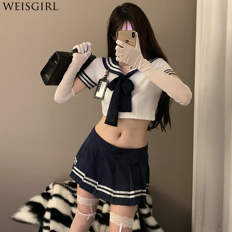 WEISGRIL纯欲水手服性感JK制服套装夜场cos日系学生装学院风校服 - 图2