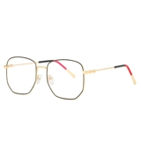 Очки миопии рамки ni ni Тот же стиль 2025 Новый г -дома Модные мужчины и женщины Полигональный квадратный оптический плоский световой зеркал