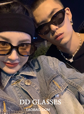 墨镜小红书复古风茶色大框太阳镜