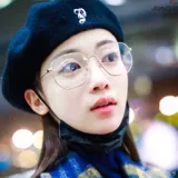 Очки миопии рамки ni ni Тот же стиль 2025 Новый г -дома Модные мужчины и женщины Полигональный квадратный оптический плоский световой зеркал