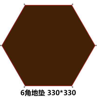 六角帐篷PE地垫地席防潮垫配套户外草地防潮防脏六角帐篷专用地垫 - 图0