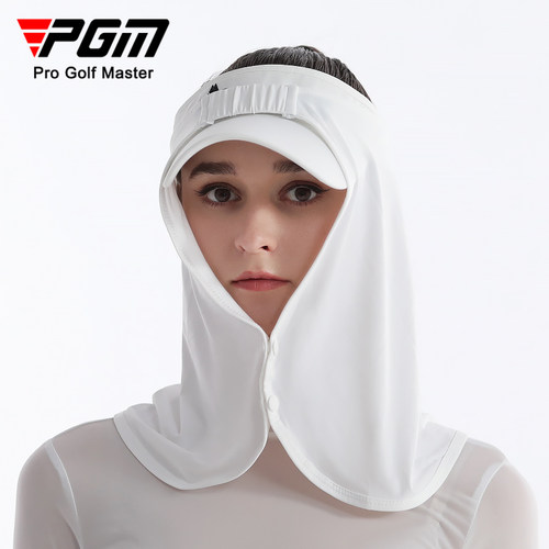 PGM高尔夫防晒面罩女透气围脖户外冰丝脸罩护颈男帽帘球童头巾 - 图1