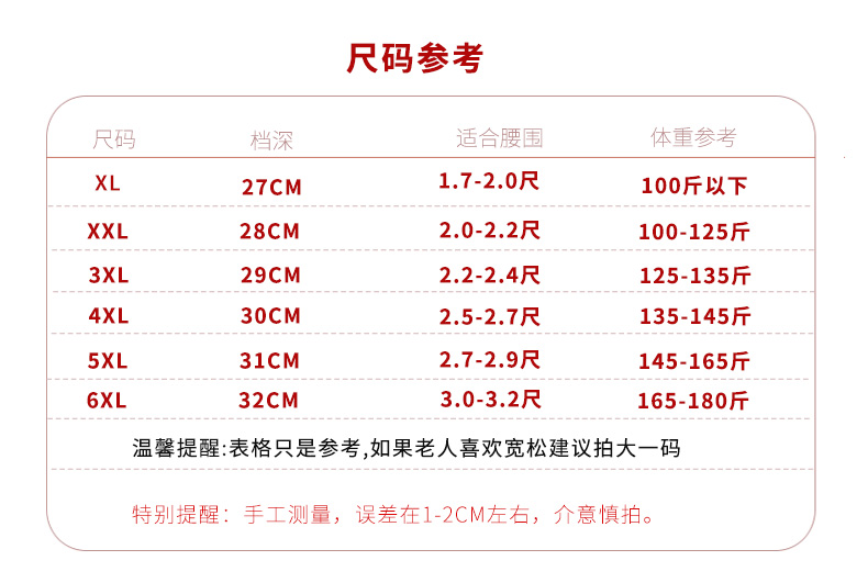 妈妈内裤纯棉中老年高腰大码三角内裤女奶奶老人红色本命年裤头 - 图3