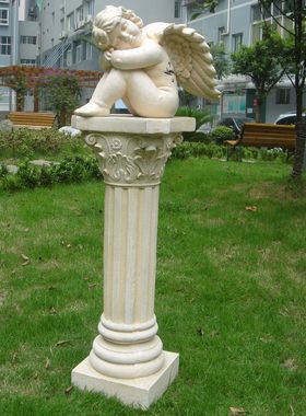 欧式风户外落地罗马柱雕塑艺术品