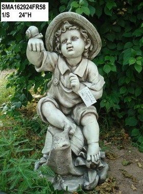 欧式风小女孩雕塑艺术品可定制