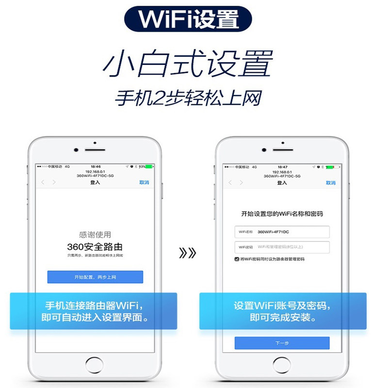 360无线路由t3电信版t5g家用网口 萍呙数码普通路由器