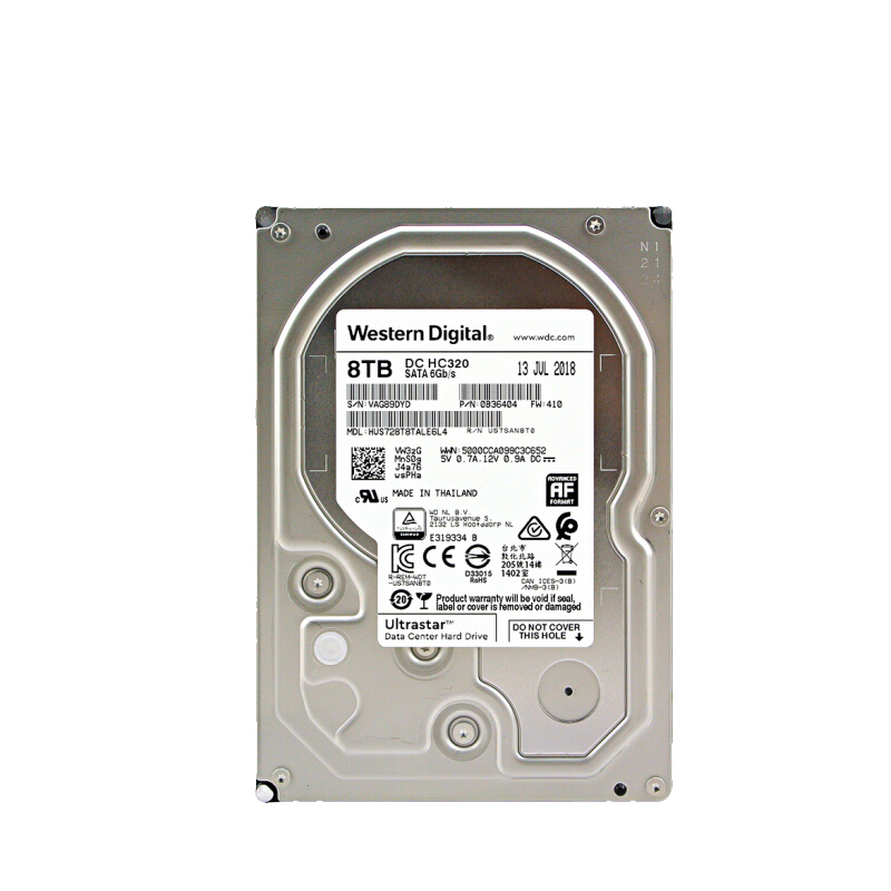 WD西部数据 8TB HC320 7200转256M企业级硬盘(HUS728T8TALE6L4)-图1