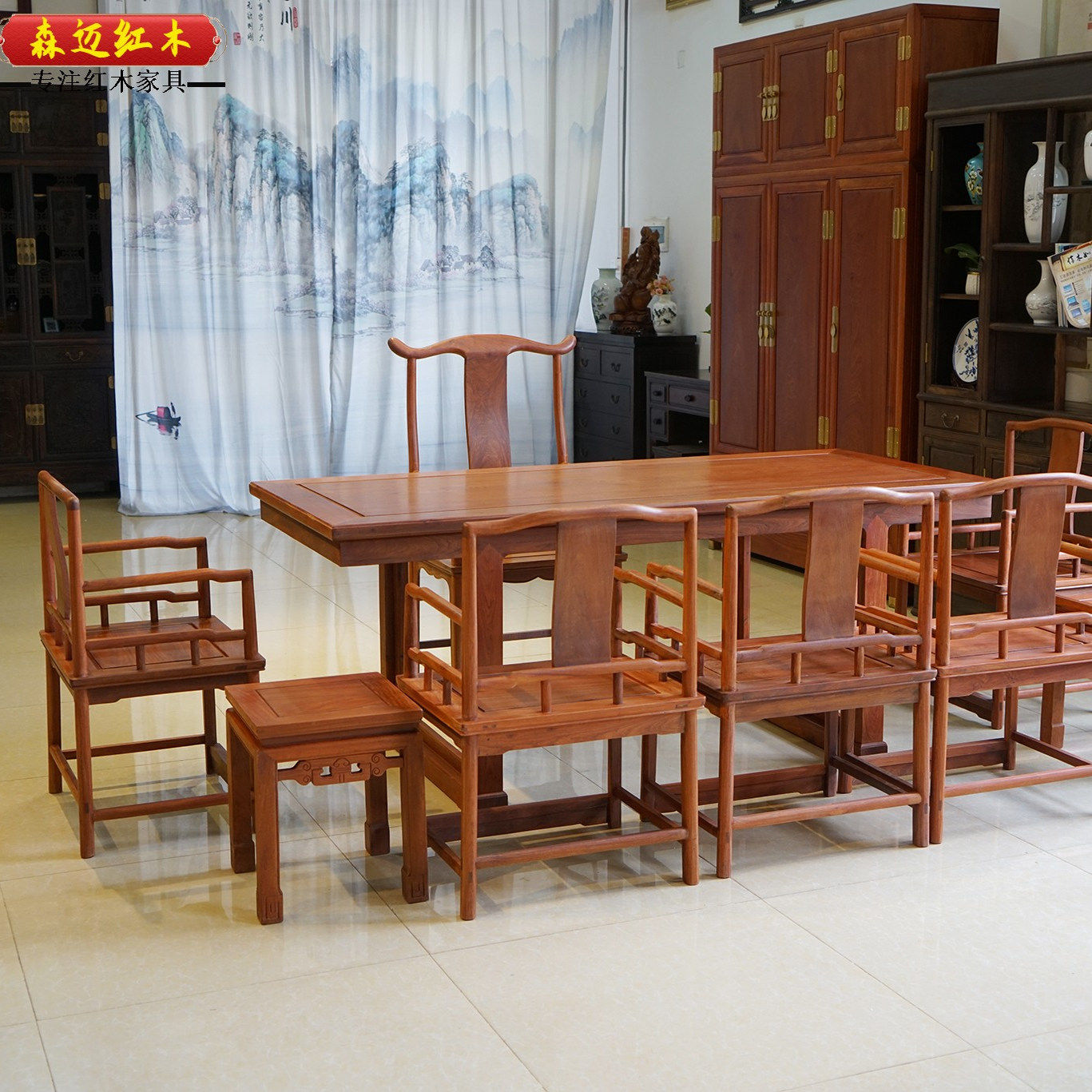 缅甸花梨红木沙发加厚独板大果紫檀画案茶桌办公桌榫卯结构,淘宝优惠券,粉丝福利购,淘宝优惠卷