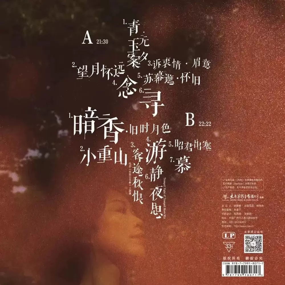 正版唱片 王璁《南风》粤语爵士乐 黑胶唱片 LP彩胶 青玉翡翠LP