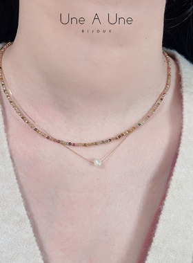 UneàUnejaipur天然石项链