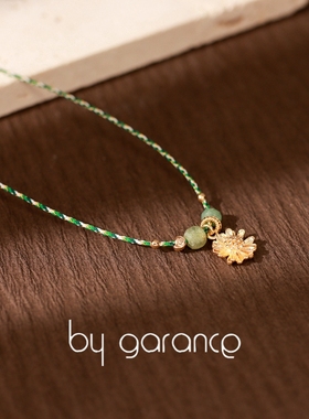 法国小众by garance正品代购BACH玛格丽特小雏菊天然石田园风项链