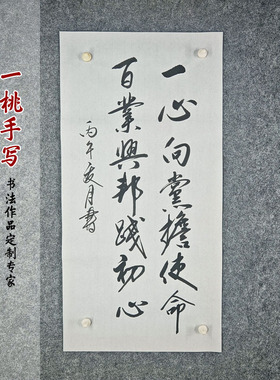 楷书隶书行书作品党建廉政书法手写作品定制字画装饰画书法作品02