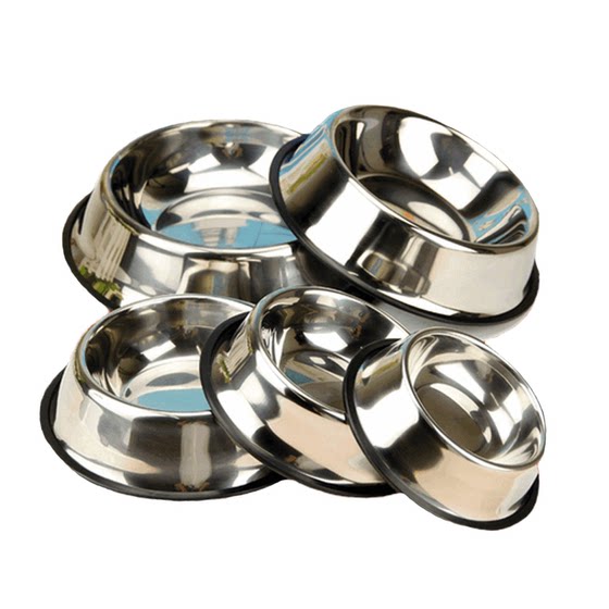 Pet steel basin with thick anti-slip bottom for cats and dogs