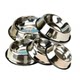 Pet steel basin with thick anti-slip bottom for cats and dogs