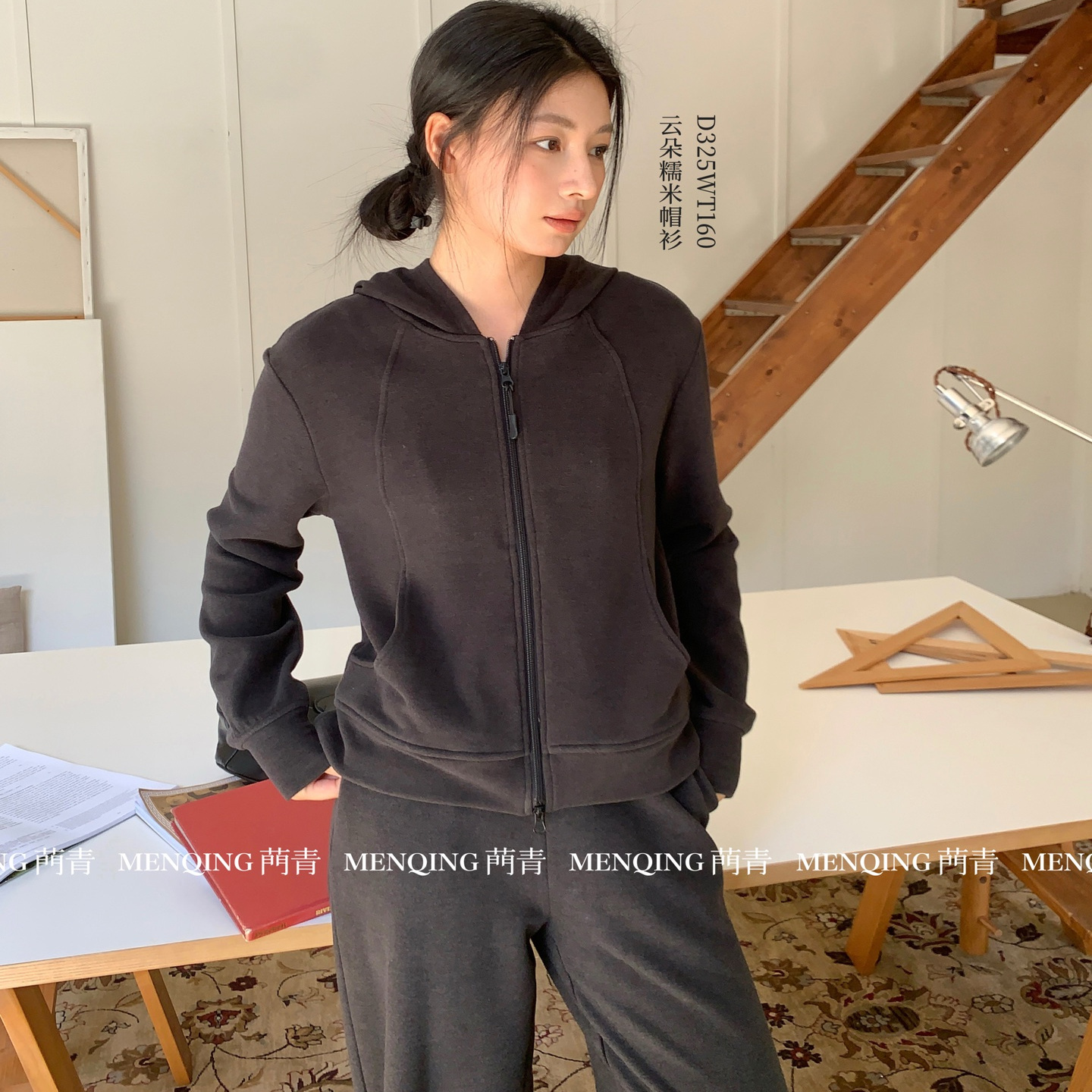 门青实体店新款云朵糯米帽衫糯米小蛮腰外套云朵糯米裤MS155 - 图3