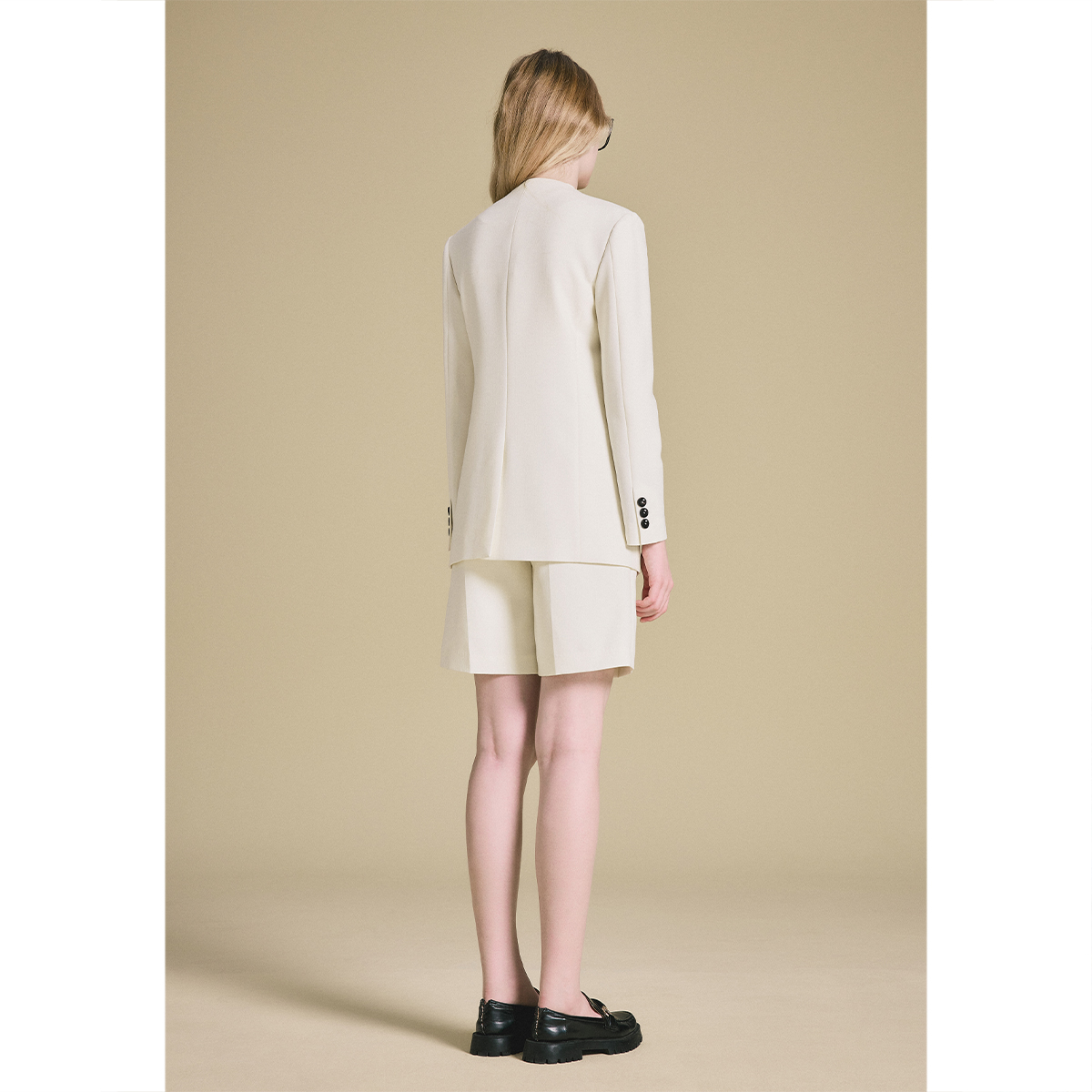 PSALTER诗篇无领通勤职场高级感百搭西装外套女上衣2025春新款 - 图2