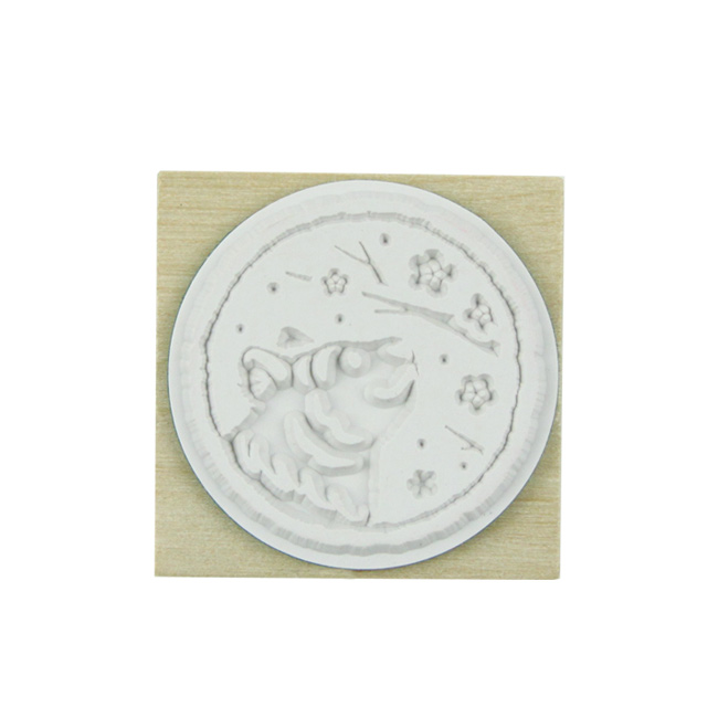 KODOMO NO KAO童颜木头印章生肖寅虎新年贺卡可爱2022手帐账春节 - 图2