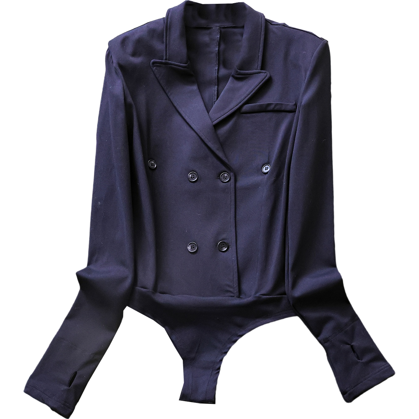 辣妹小众设计感高级双排扣V领弹力针织修身西装外套连体衣女M523,淘宝优惠券,粉丝福利购,淘宝优惠卷