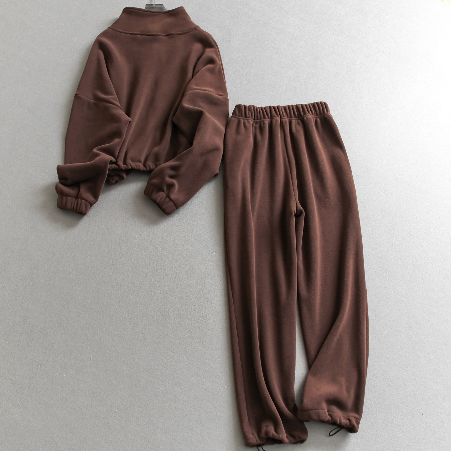 蓄热锁温轻暖双面软绒加厚保暖长袖外套休闲卫裤女装运动套装M552,淘宝优惠券,粉丝福利购,淘宝优惠卷