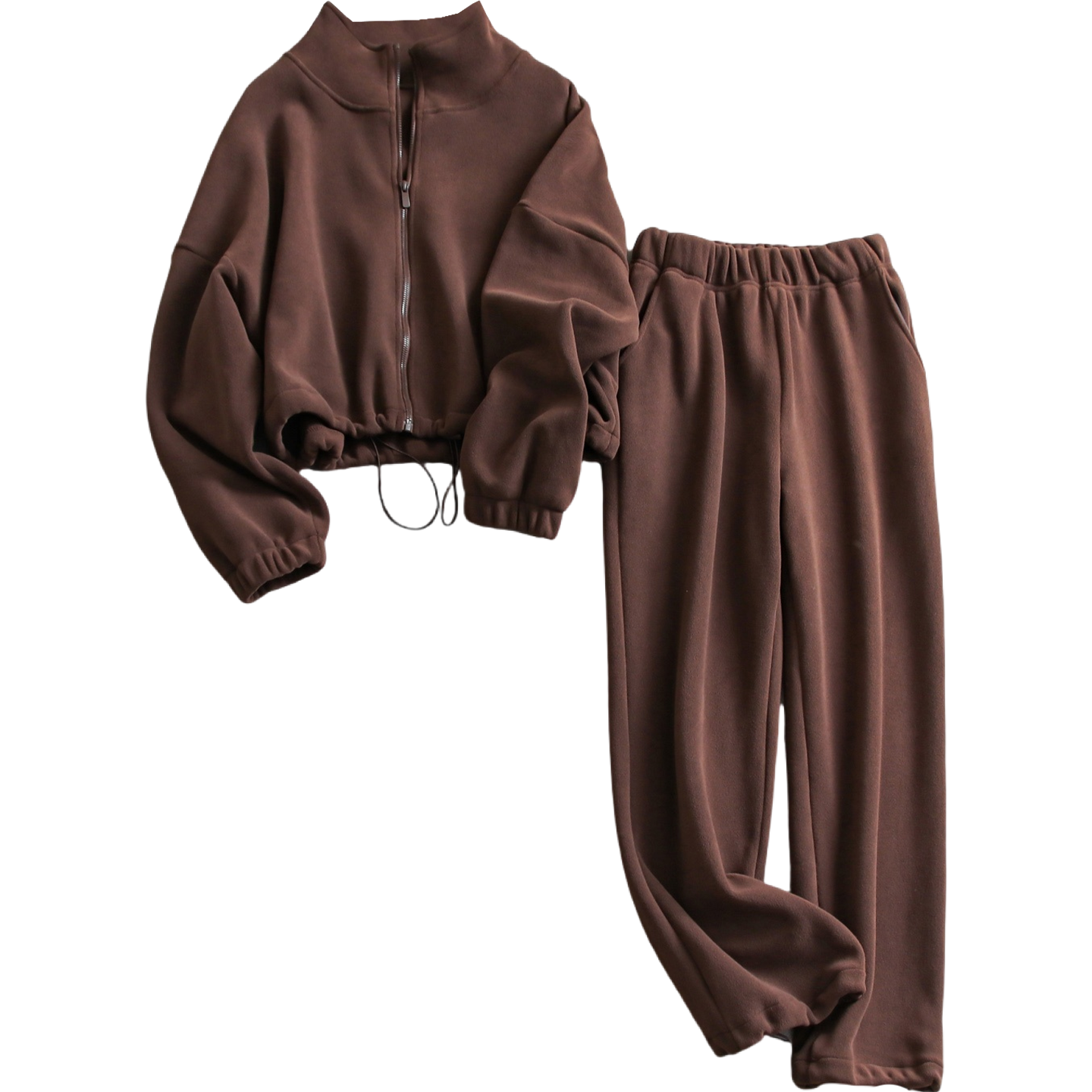 蓄热锁温轻暖双面软绒加厚保暖长袖外套休闲卫裤女装运动套装M552,淘宝优惠券,粉丝福利购,淘宝优惠卷