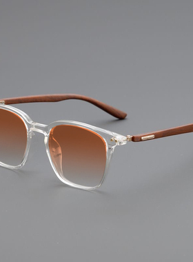 简约方形防紫外线可配近视墨镜