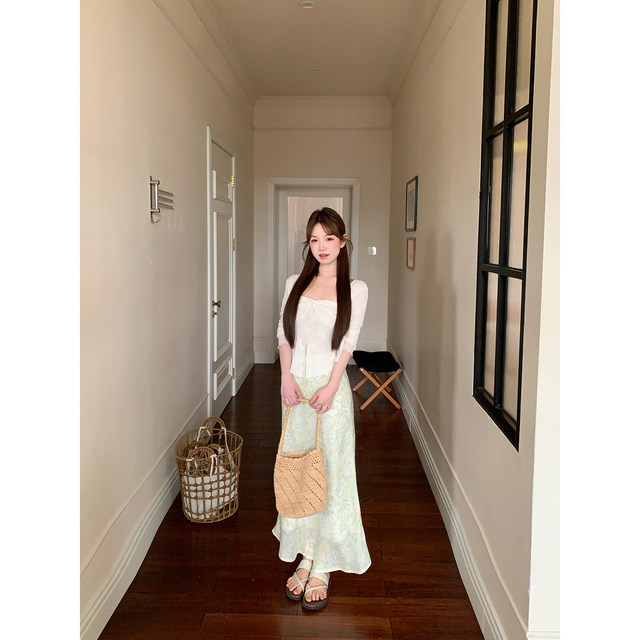 ຊຸດເສື້ອຢືດ 2 ຊິ້ນ camisole lace patchwork