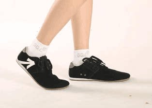 凌空毽球鞋9代全运版大白毽子鞋 反毛皮牛筋底防滑减振 - 图3