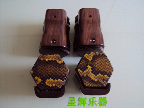 二胡琴筒黑酸枝演奏蒙皮琴筒带底座木质音窗扁孔圆孔厂家直销包邮 - 图2