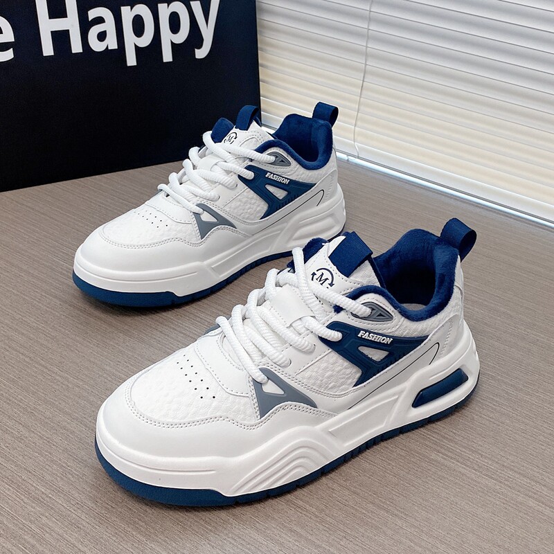 男士鞋子秋冬款厚底板鞋潮流百搭小白鞋加绒平板鞋防水运动休闲鞋,淘宝优惠券,粉丝福利购,淘宝优惠卷