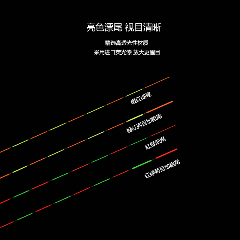 卢良芦苇浮漂短脚长身底钓罗非轻口弱口鲫鱼漂黑坑抢鱼鱼漂高灵敏 - 图1