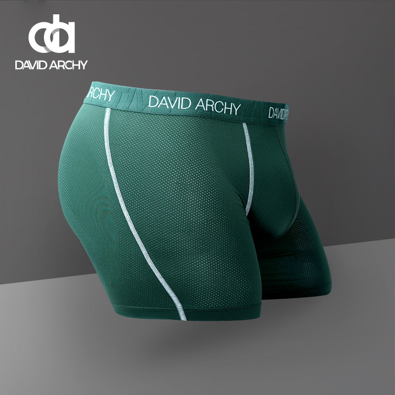 david archy锦纶运动加长款薄内裤 davidarchy内裤