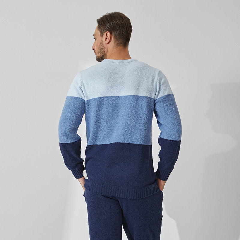 davidarchy秋冬长袖半边绒冬天睡衣 davidarchy睡衣/家居服套装