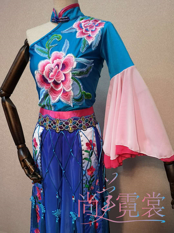 出租租赁全新秀色舞蹈演出服古典舞扇子舞服装民族表演服北京 - 图0