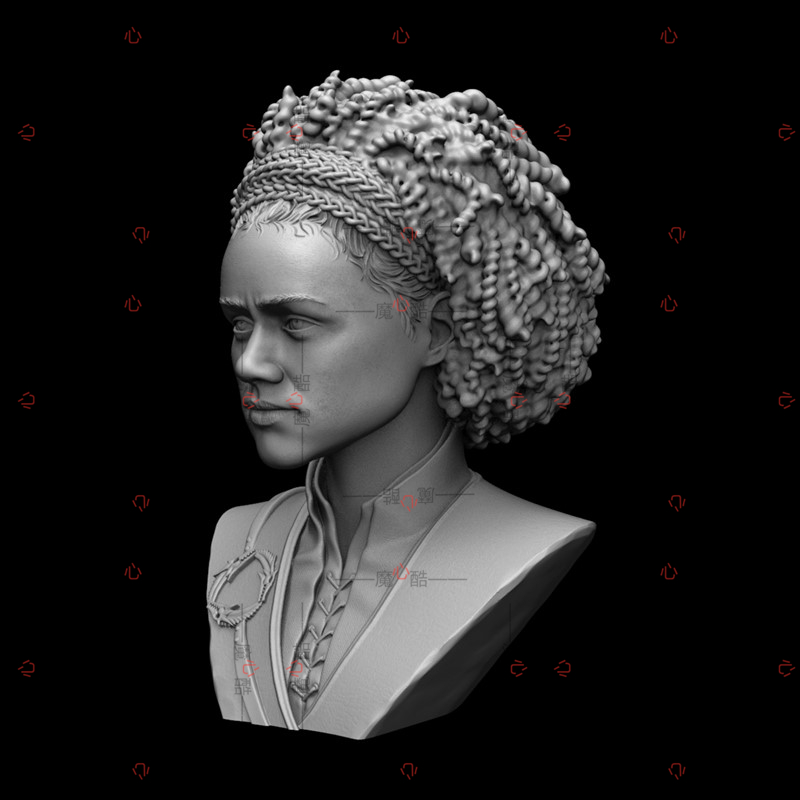 3D打印模型STL文件格式超写实高精人物头雕胸像合集二 - 图2