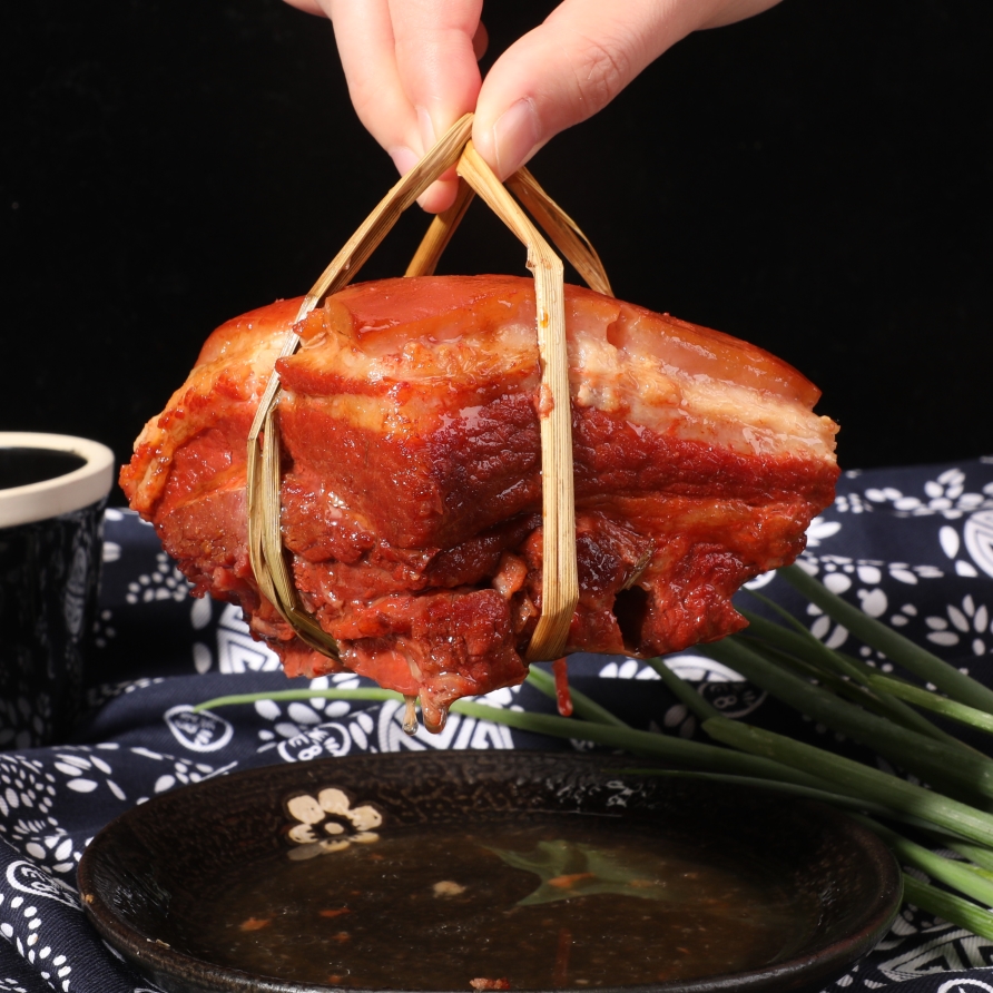 酱方肉苏州特产万三蹄稻草红烧肉扣肉熟食肘子酱汁酱香猪肉东坡肉-图0