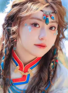 云南民族风额饰异域风情项链