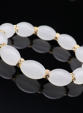 网红仿猫眼石手链直播礼品手串