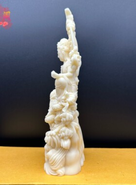 象牙果御龙观音摆件佛像家居客厅玄关观世音装饰品工艺品送礼收藏