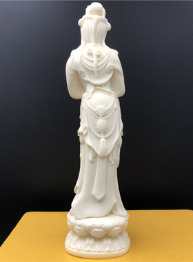 象牙果唐代美人逍遥自在观音菩萨摆件佛堂茶室装饰工艺品唐氏美女
