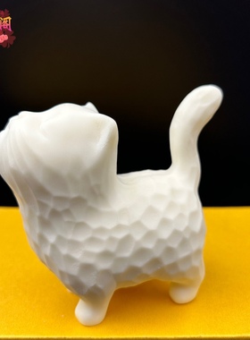 象牙果傲娇猫咪宠物卡通可爱小猫手把件文玩大号猫摆件家居工艺品