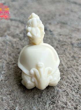 象牙果龙龟手把玩件玄武龙头乌龟摆件工艺品家居祥瑞神兽龙龟车摆