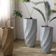 Magnesium clay artistic shape flower pot large diameter floor-standing flower pot