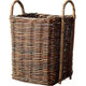 Pastoral retro style wicker large flower basket soft decoration