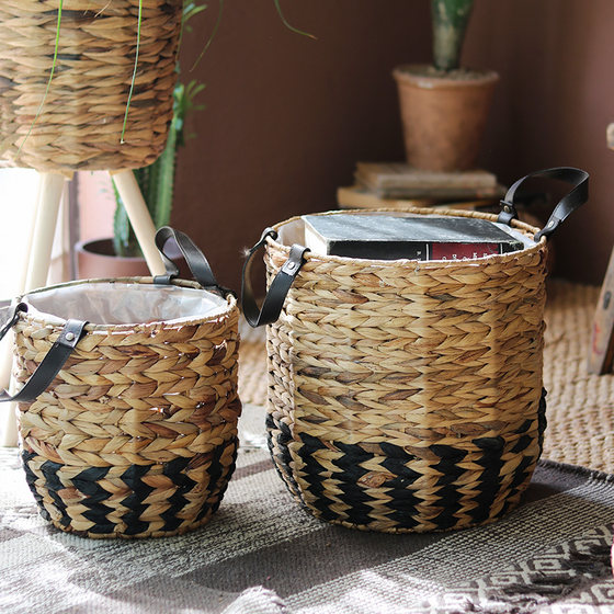Green plant set pot decorative ornaments Nordic simple flower basket